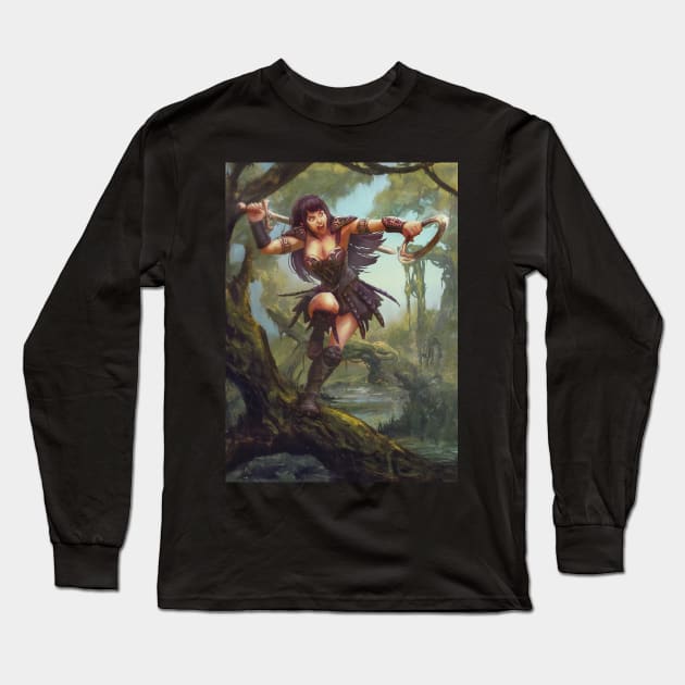 Warrior princess Long Sleeve T-Shirt by ShaneCook